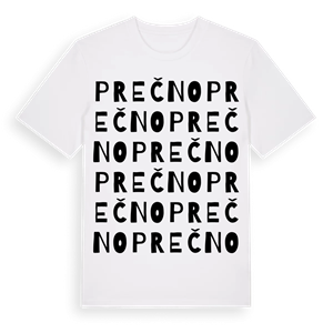 Prečno ordlek t-shirt – ekologisk bomull t-shirt från Pinshirt