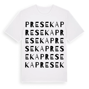 Preseka ordlek t-shirt – ekologisk bomull t-shirt från Pinshirt
