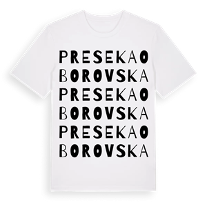 Preseka Oborovska ordlek t-shirt – ekologisk bomull t-shirt från Pinshirt