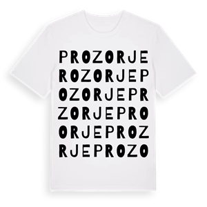 Prozorje ordlek t-shirt – ekologisk bomull t-shirt från Pinshirt