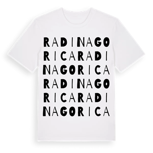Radina Gorica ordlek t-shirt – ekologisk bomull t-shirt från Pinshirt
