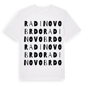 Radinovo Brdo ordlek t-shirt – ekologisk bomull t-shirt från Pinshirt