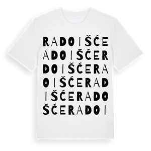 Radoišće ordlek t-shirt – ekologisk bomull t-shirt från Pinshirt