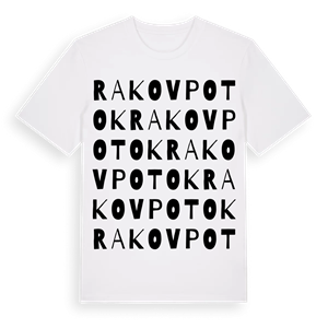 Rakov Potok ordlek t-shirt – ekologisk bomull t-shirt från Pinshirt