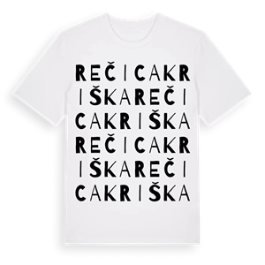 Rečica Kriška ordlek t-shirt – ekologisk bomull t-shirt från Pinshirt