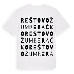 Reštovo Žumberačko ordlek t-shirt – ekologisk bomull t-shirt från Pinshirt