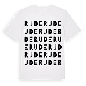Rude ordlek t-shirt – ekologisk bomull t-shirt från Pinshirt