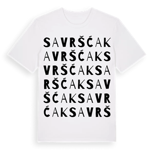 Savršćak ordlek t-shirt – ekologisk bomull t-shirt från Pinshirt