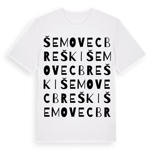 Šemovec Breški ordlek t-shirt – ekologisk bomull t-shirt från Pinshirt