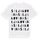 Šiljakovina ordlek t-shirt