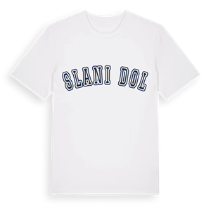 Slani Dol college t-shirt – ekologisk bomull t-shirt från Pinshirt