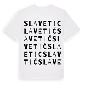 Slavetić ordlek t-shirt – ekologisk bomull t-shirt från Pinshirt