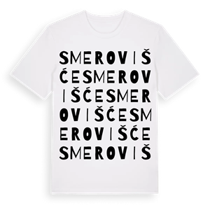 Smerovišće ordlek t-shirt – ekologisk bomull t-shirt från Pinshirt