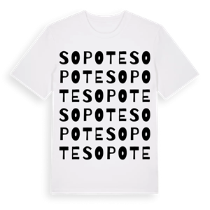 Sopote ordlek t-shirt – ekologisk bomull t-shirt från Pinshirt