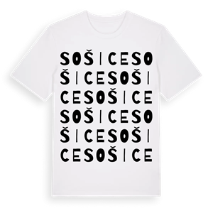Sošice ordlek t-shirt – ekologisk bomull t-shirt från Pinshirt