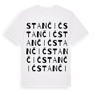 Stančić ordlek t-shirt – ekologisk bomull t-shirt från Pinshirt