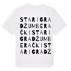 Stari Grad Žumberački ordlek t-shirt – ekologisk bomull t-shirt från Pinshirt