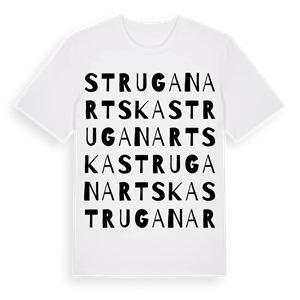 Struga Nartska ordlek t-shirt – ekologisk bomull t-shirt från Pinshirt