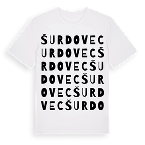Šurdovec ordlek t-shirt – ekologisk bomull t-shirt från Pinshirt