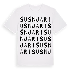 Šušnjari ordlek t-shirt – ekologisk bomull t-shirt från Pinshirt