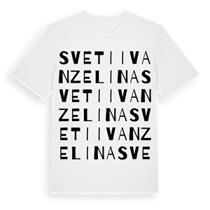 Sveti Ivan Zelina ordlek t-shirt – ekologisk bomull t-shirt från Pinshirt