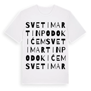 Sveti Martin pod Okićem ordlek t-shirt – ekologisk bomull t-shirt från Pinshirt