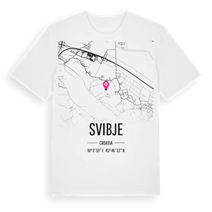Svibje karta t-shirt – ekologisk bomull t-shirt från Pinshirt