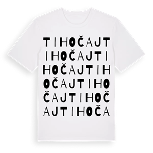 Tihočaj ordlek t-shirt – ekologisk bomull t-shirt från Pinshirt