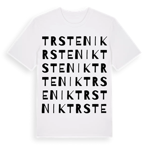 Trstenik ordlek t-shirt – ekologisk bomull t-shirt från Pinshirt