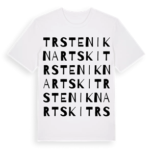 Trstenik Nartski ordlek t-shirt – ekologisk bomull t-shirt från Pinshirt