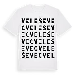 Veleševec ordlek t-shirt – ekologisk bomull t-shirt från Pinshirt