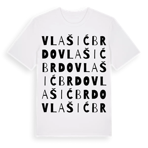 Vlašić Brdo ordlek t-shirt – ekologisk bomull t-shirt från Pinshirt
