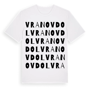 Vranov Dol ordlek t-shirt – ekologisk bomull t-shirt från Pinshirt