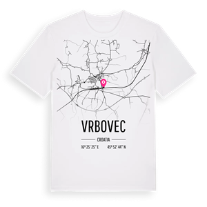 Vrbovec karta t-shirt – ekologisk bomull t-shirt från Pinshirt