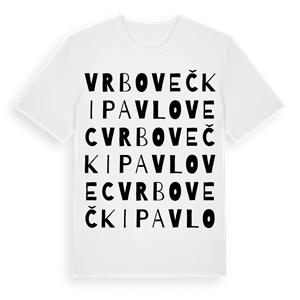 Vrbovečki Pavlovec ordlek t-shirt – ekologisk bomull t-shirt från Pinshirt