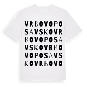 Vrbovo Posavsko ordlek t-shirt – ekologisk bomull t-shirt från Pinshirt