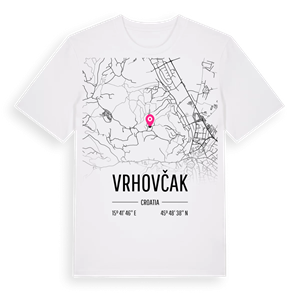Vrhovčak karta t-shirt – ekologisk bomull t-shirt från Pinshirt