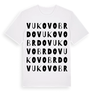 Vukovo Brdo ordlek t-shirt – ekologisk bomull t-shirt från Pinshirt