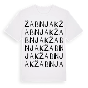 Žabnjak ordlek t-shirt – ekologisk bomull t-shirt från Pinshirt