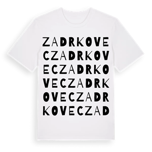 Zadrkovec ordlek t-shirt – ekologisk bomull t-shirt från Pinshirt