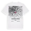 Zagrebačka županija karta t-shirt