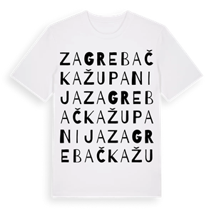 Zagrebačka županija ordlek t-shirt – ekologisk bomull t-shirt från Pinshirt