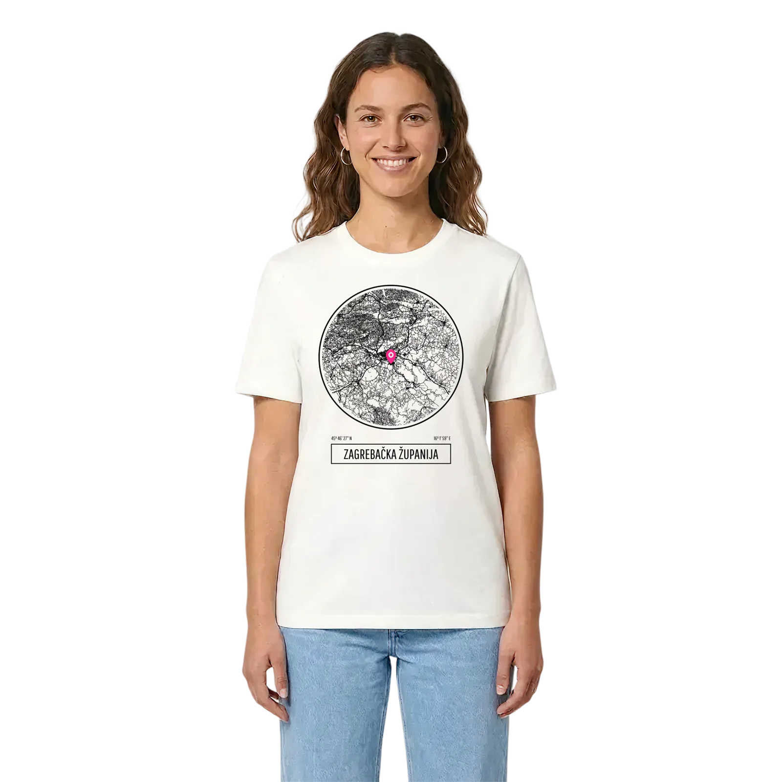 Zagrebačka županija t-shirt – White, i miljö