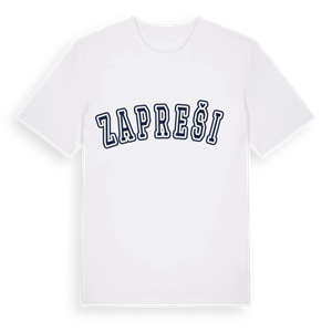 Zaprešić college t-shirt – ekologisk bomull t-shirt från Pinshirt