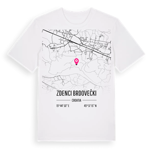 Zdenci Brdovečki karta t-shirt – ekologisk bomull t-shirt från Pinshirt