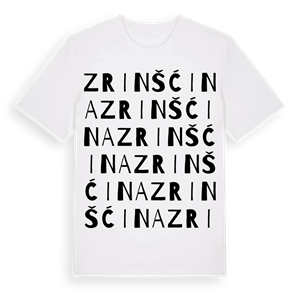 Zrinšćina ordlek t-shirt – ekologisk bomull t-shirt från Pinshirt
