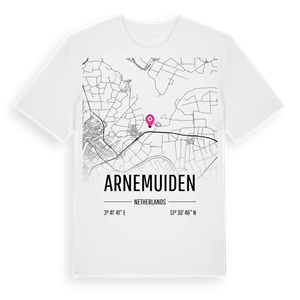 Arnemuiden karta t-shirt – ekologisk bomull t-shirt från Pinshirt