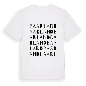 Baarland ordlek t-shirt – ekologisk bomull t-shirt från Pinshirt