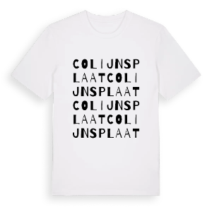 Colijnsplaat ordlek t-shirt – ekologisk bomull t-shirt från Pinshirt