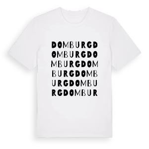 Domburg ordlek t-shirt – ekologisk bomull t-shirt från Pinshirt